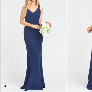 Show Me Your Mumu - Morgan Gown, Rich Navy Stretch